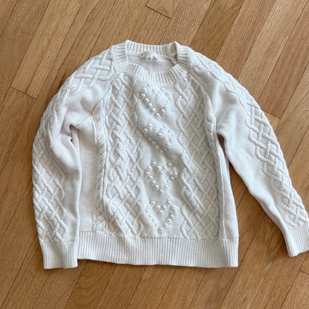 Crewcuts Ivory Cable Knit Sweater